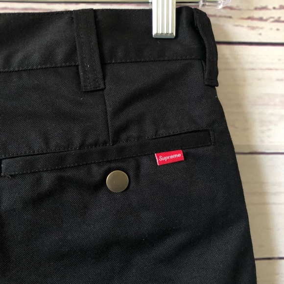 SUPREME Side Stripe Black jeans chino pants ~ MINT - Picture 4 of 8